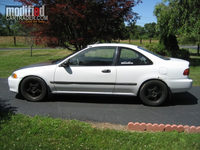 1995 Honda civic dx white #5