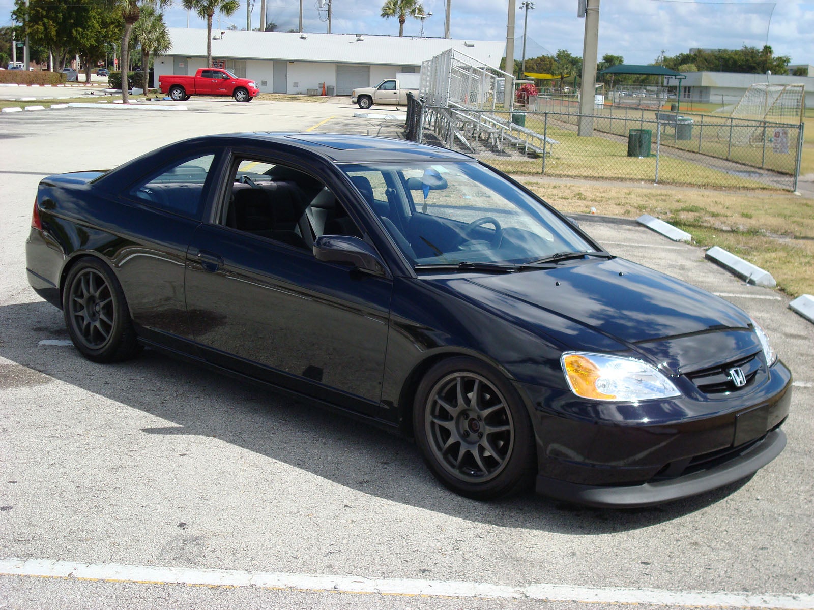 2003 Honda civic black rims #5